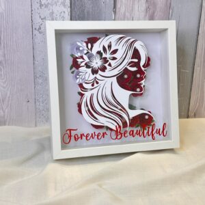 Personalised Floral Woman Frame
