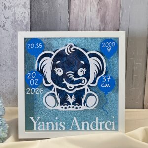 Tablou personalizat bebe – Amintiri de la naștere