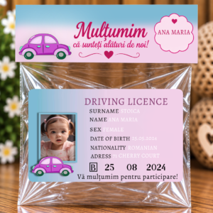 Mărturie magnetică personalizată - Primul Meu Permis