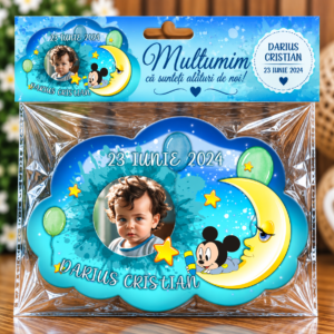 Mărturie Magnetică Personalizată – Mickey în Lumea Viselor