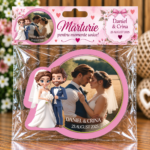 Mărturie magnetică personalizată - Povestea Mirilor