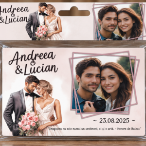 Mărturie magnetică personalizată - Portretul Iubirii