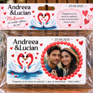 Mărturie magnetică personalizată - Simbolul Iubirii