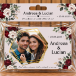 Mărturie magnetică personalizată - Iubire de Catifea