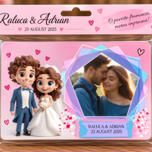 Mărturie Magnetică Personalizată – Iubire în Culori