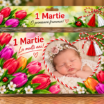 Magneți foto personalizați - Lalele pentru 1 Martie