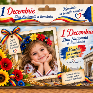 Magneți foto personalizați - Crescut cu Drag de România