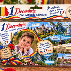 Magneți foto personalizați - Din Dragoste pentru România