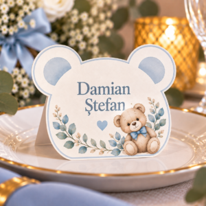 Place Card Personalizat | Poveste cu Ursuleț