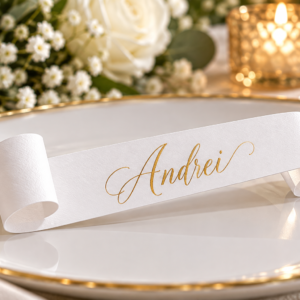 Place Card Personalizat | Pergament de Poveste