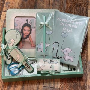 Set tavă personalizat pentru moț cu accesorii