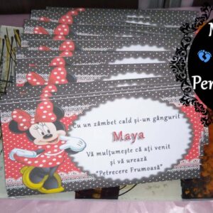 Plic de bani personalizat | Minnie cu rochiță