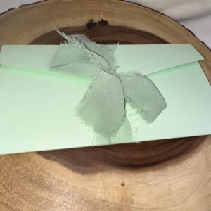 Invitație Nuntă Plic-Poșetă Verde deschis