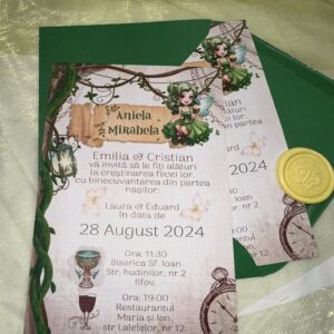 Invitație Botez cu Zână Verde