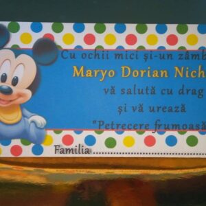 Plic de bani personalizat | Mickey Baby – Veselie în Culori