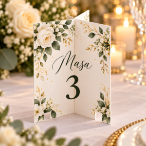 Număr de masă personalizat - Armonie Florală