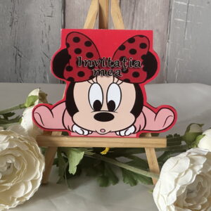 Invitație Botez Baby Minnie