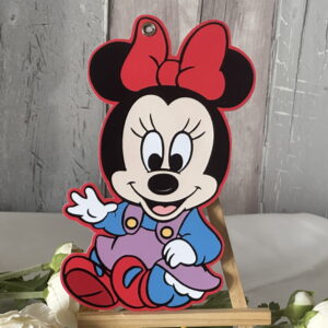 Invitație Botez Minnie – Model Decupat Personalizat