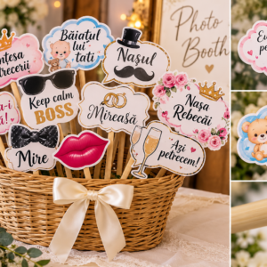 Props-uri foto personalizate pentru petreceri | Nuntă sau Botez