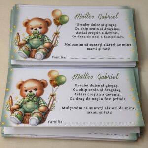 Plic de bani personalizat – Micul Prinț Ursuleț